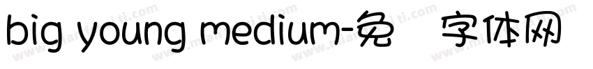 big young medium字体转换